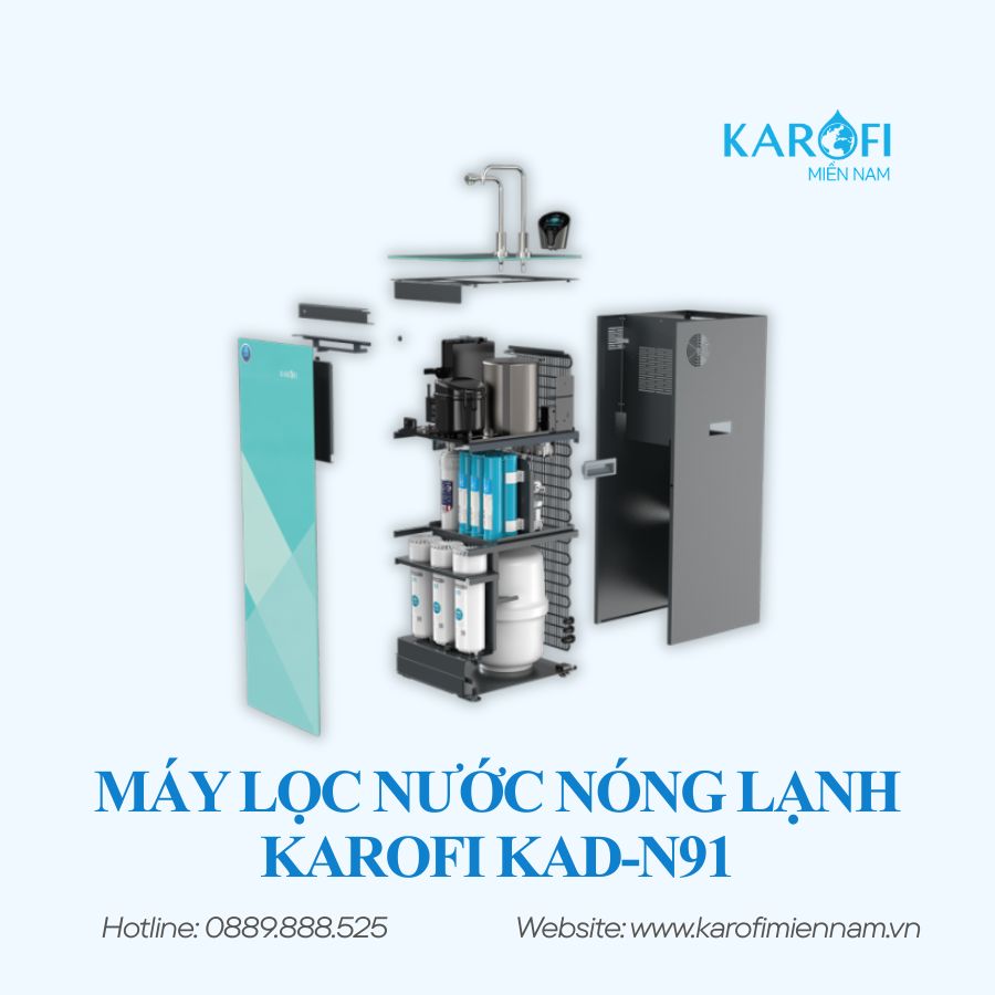 MÁY LỌC NƯỚC NÓNG LẠNH KAROFI KAD-N91 - Ảnh 2