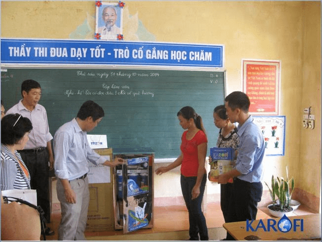 lắp máy lọc nước cho trường học