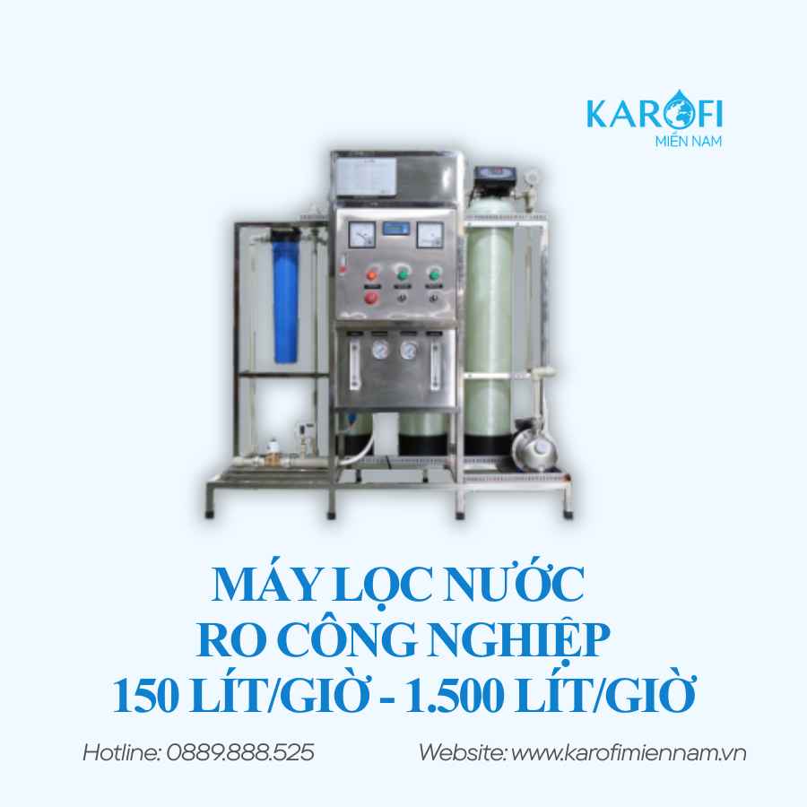 Máy lọc nước RO công nghiệp (150 lít/giờ - 1.500 lít/giờ) - Ảnh 2