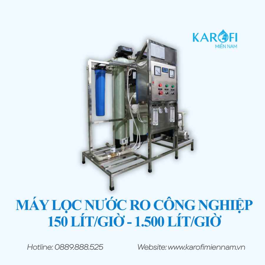 Máy lọc nước RO công nghiệp (150 lít/giờ - 1.500 lít/giờ)