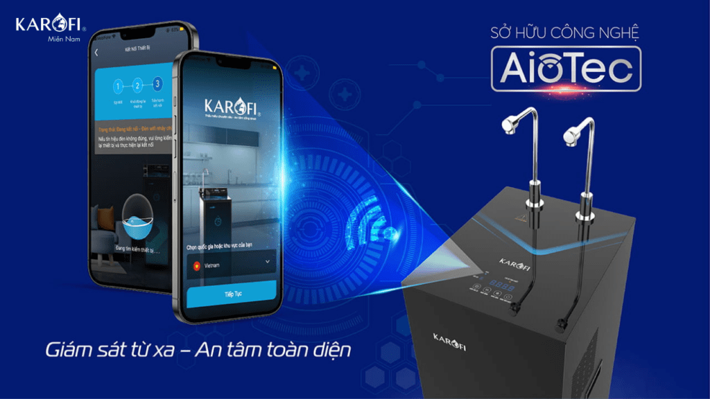 Máy lọc nước nóng lạnh Karofi KAD - N69