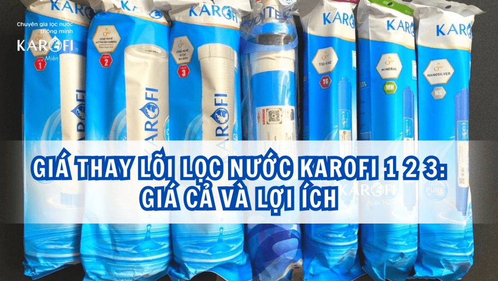 Giá thay lõi lọc nước Karofi 1 2 3 : Giá cả và lợi ích