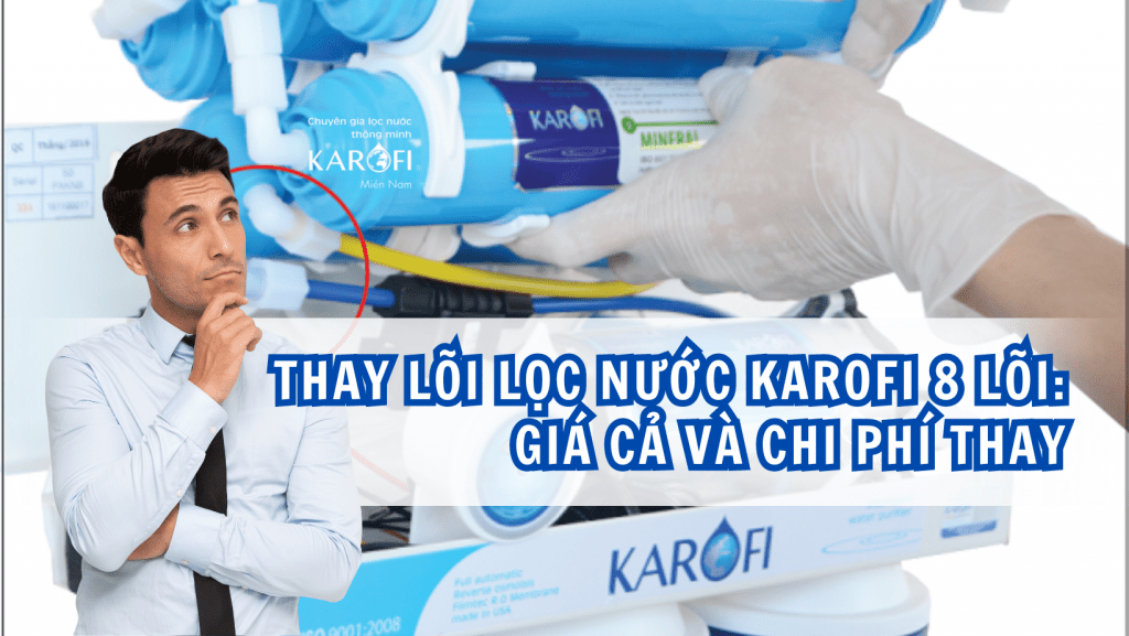 Thay lõi lọc nước Karofi 8 lõi: Giá cả và chi phí thay