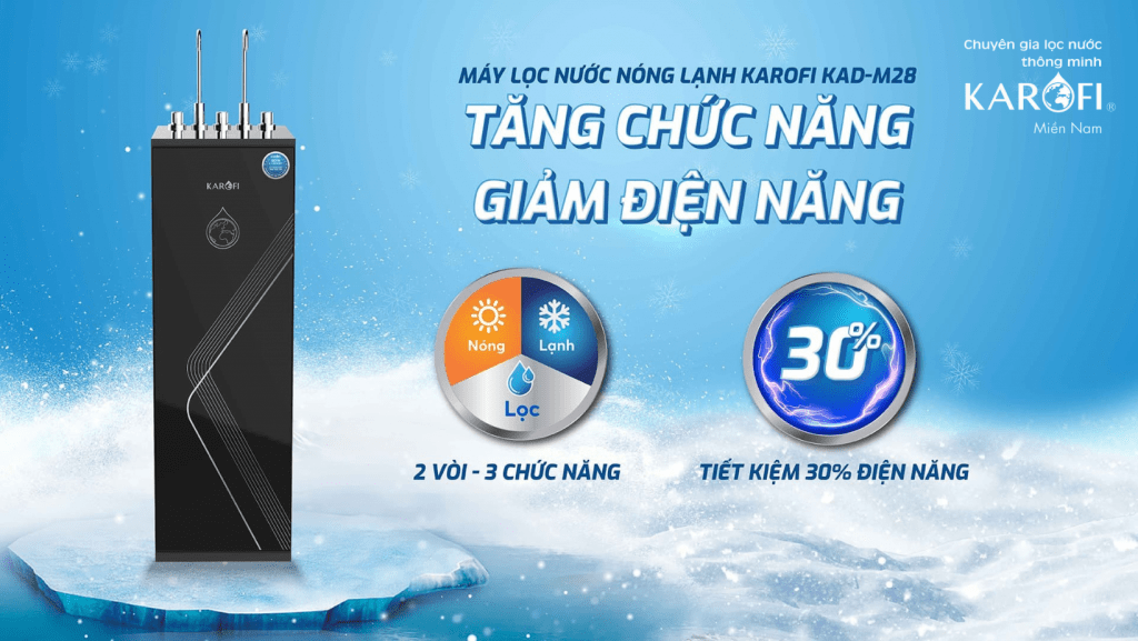 Công nghệ BLOCK - Lạnh sâu bền lâu - Máy lọc nước nóng lạnh Karofi