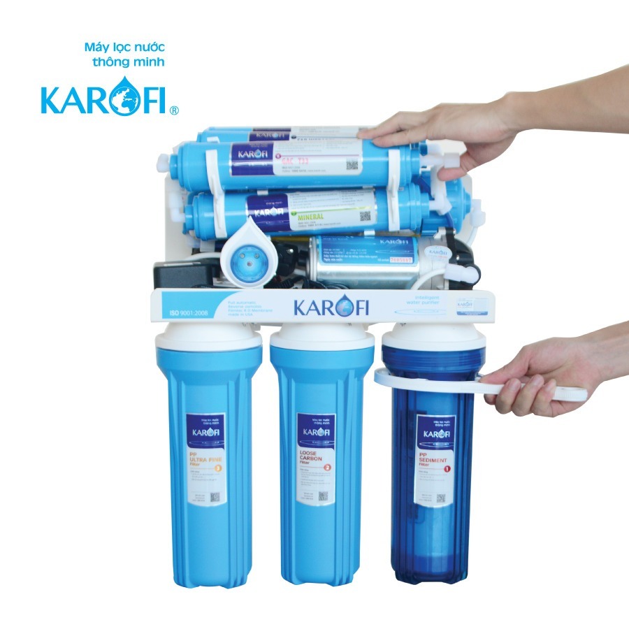 Cách thay lõi lọc nước Karofi