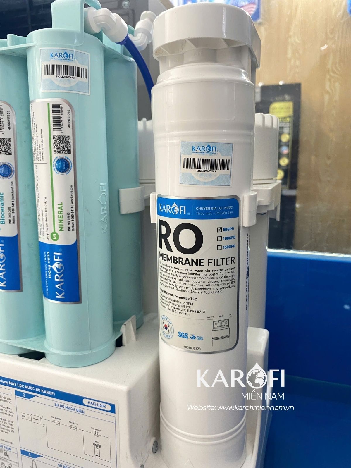 Máy lọc nước để gầm Karofi KAQ-U50K - Ảnh 5