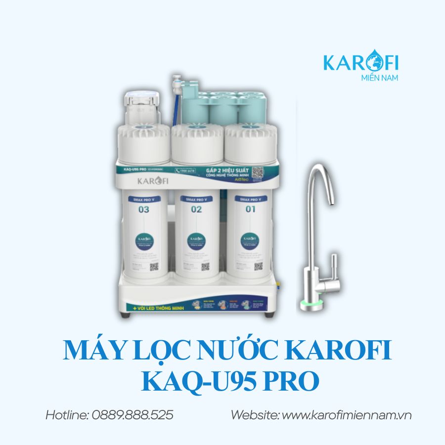 Máy lọc nước để gầm Karofi KAQ-U95 Pro