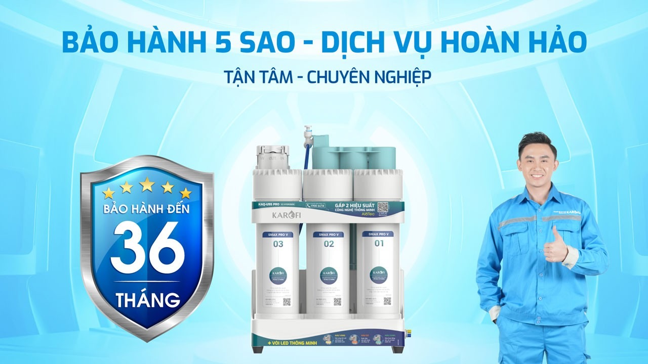Bảo hành máy lọc nước KAQ-U95 Pro