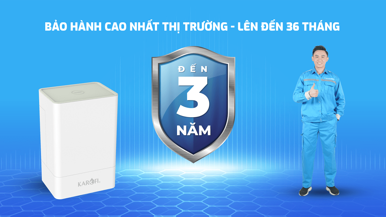 Bảo hành máy lọc nươc Karofi KAQ-U98