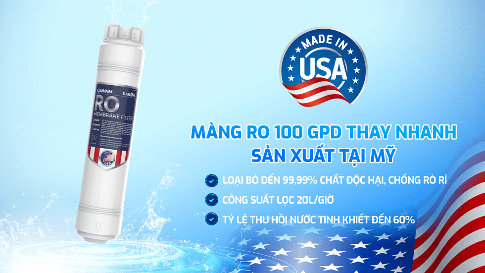 Màng RO máy KAQ-U95 Pro; Màng RO Purifilm