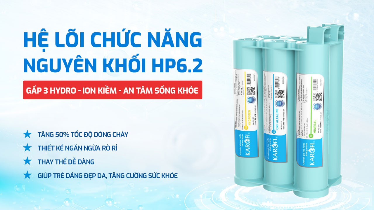 KAE-S88 PROMAX: hệ thống lõi lọc chức năng HP 6.2