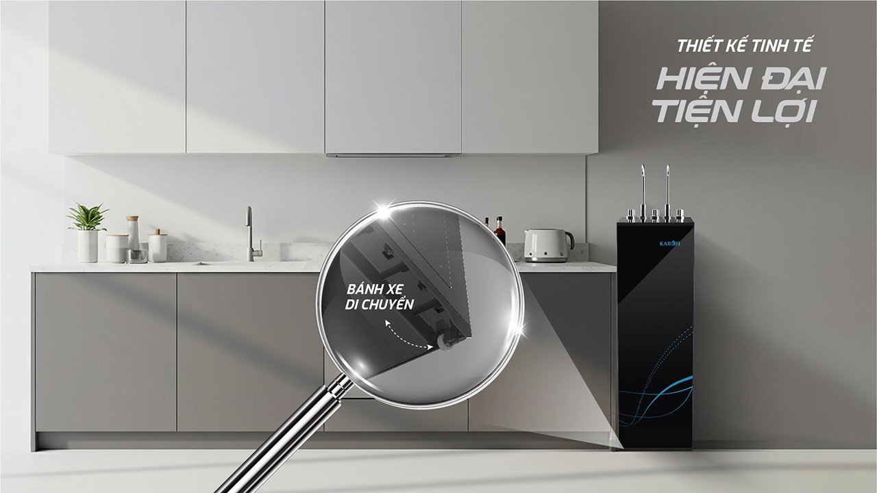 Thiết kế tinh tế máy lọc nước nóng lạnh Karofi KAD-M55