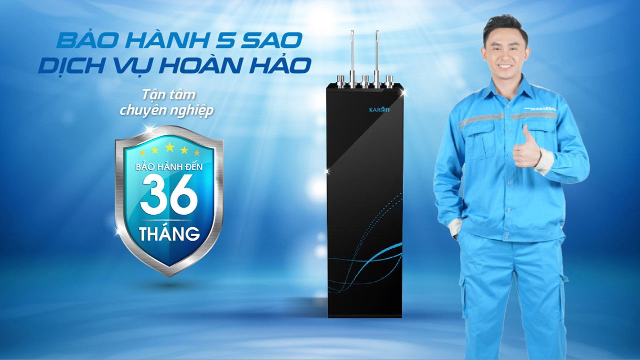 Bảo hành máy lọc nước nóng lạnh Karofi KAD-M55