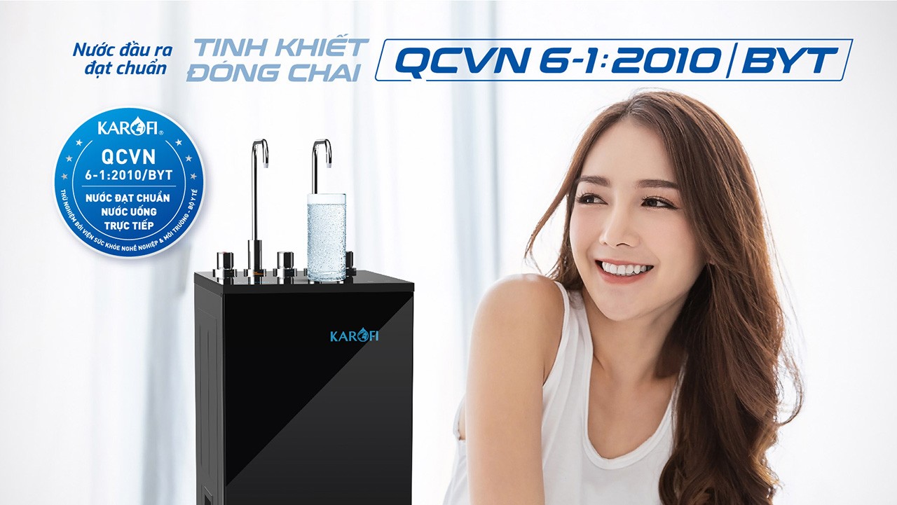 QCVN máy lọc nước nóng lạnh Karofi KAD-M55