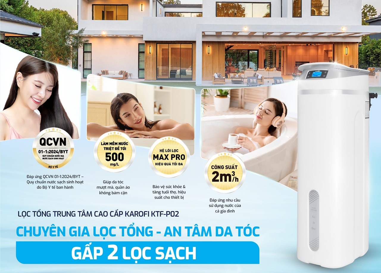 Máy lọc nước đầu nguồn Karofi KTF-P02
