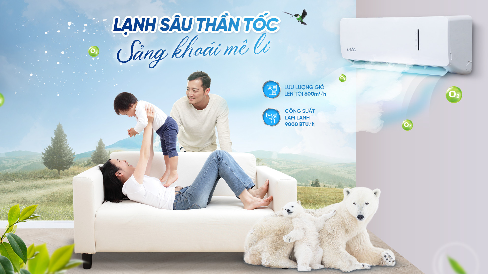 Điều hòa không khí Karofi KDC-WF309