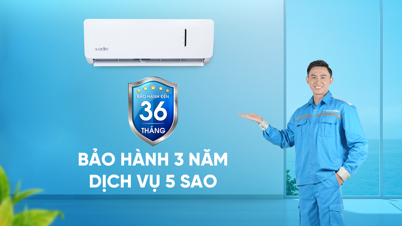 Bảo hành kdc-wf309 lên đến 36 tháng