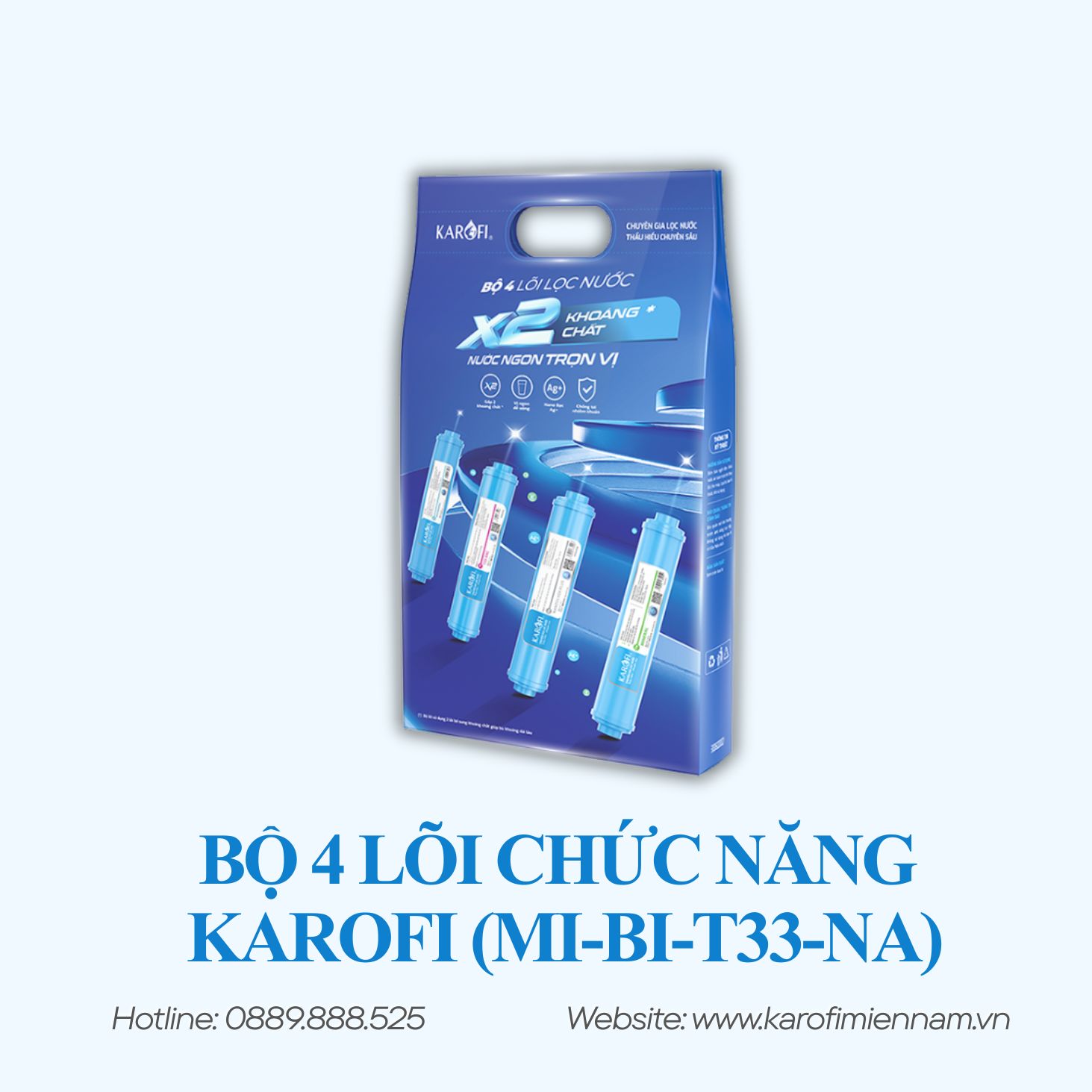 Bộ 4 lõi chức năng KAROFI (Mi-Bi-T33-Na) - Ảnh 3
