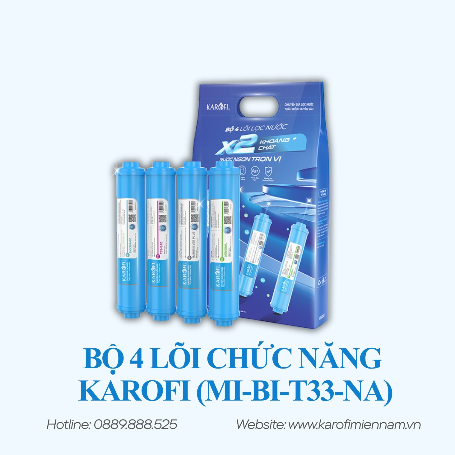 Bộ 4 lõi chức năng KAROFI (Mi-Bi-T33-Na)