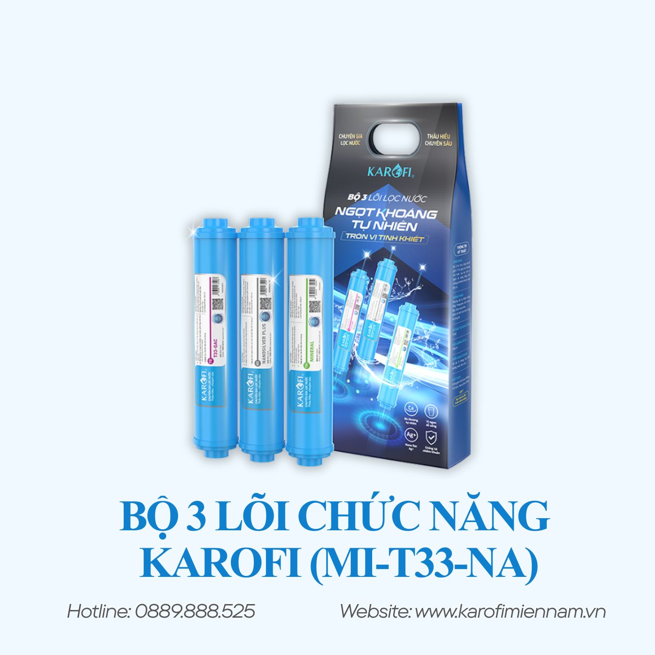 Bộ 3 lõi chức năng KAROFI (Mi-T33-Na)