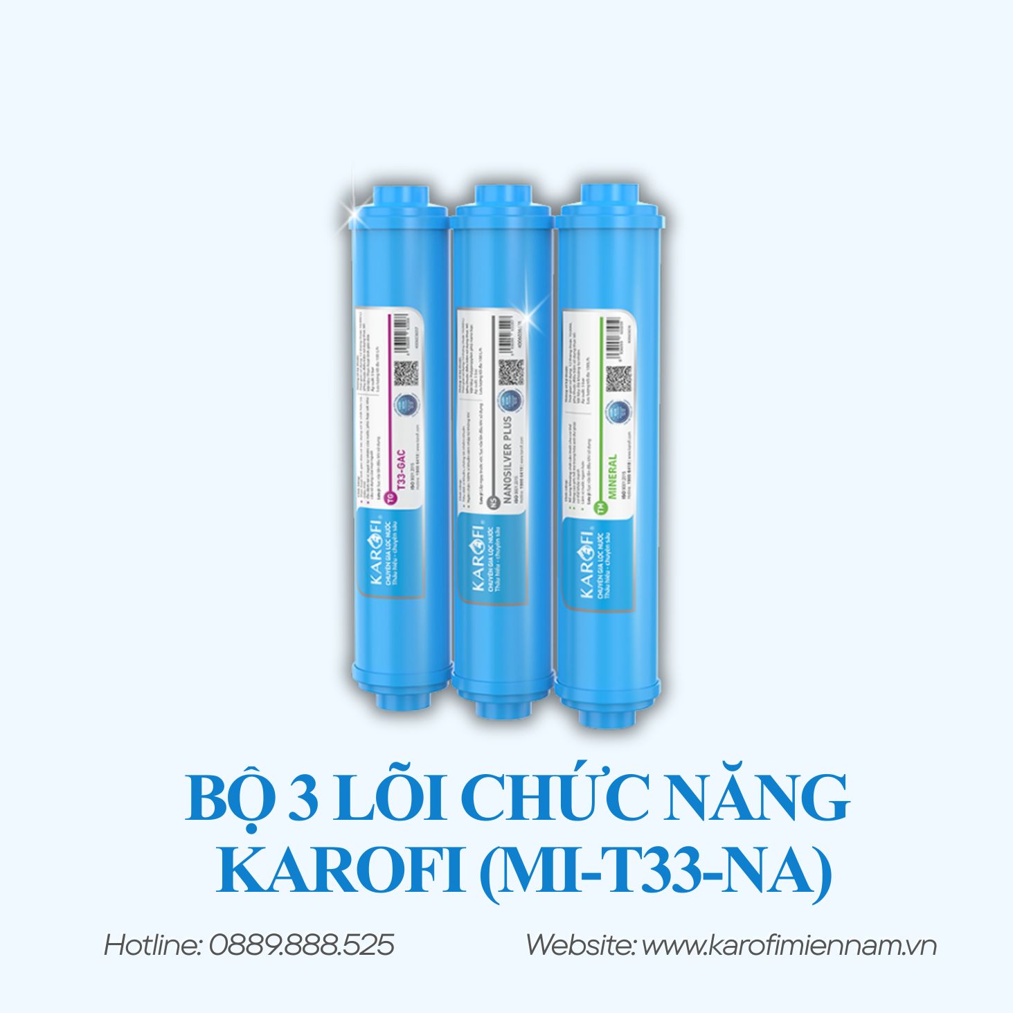 Bộ 3 lõi chức năng KAROFI (Mi-T33-Na) - Ảnh 3